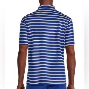 NWT Daniel Cremieux Blue Label Stripe Short-Sleeve Interlock Polo Shirt